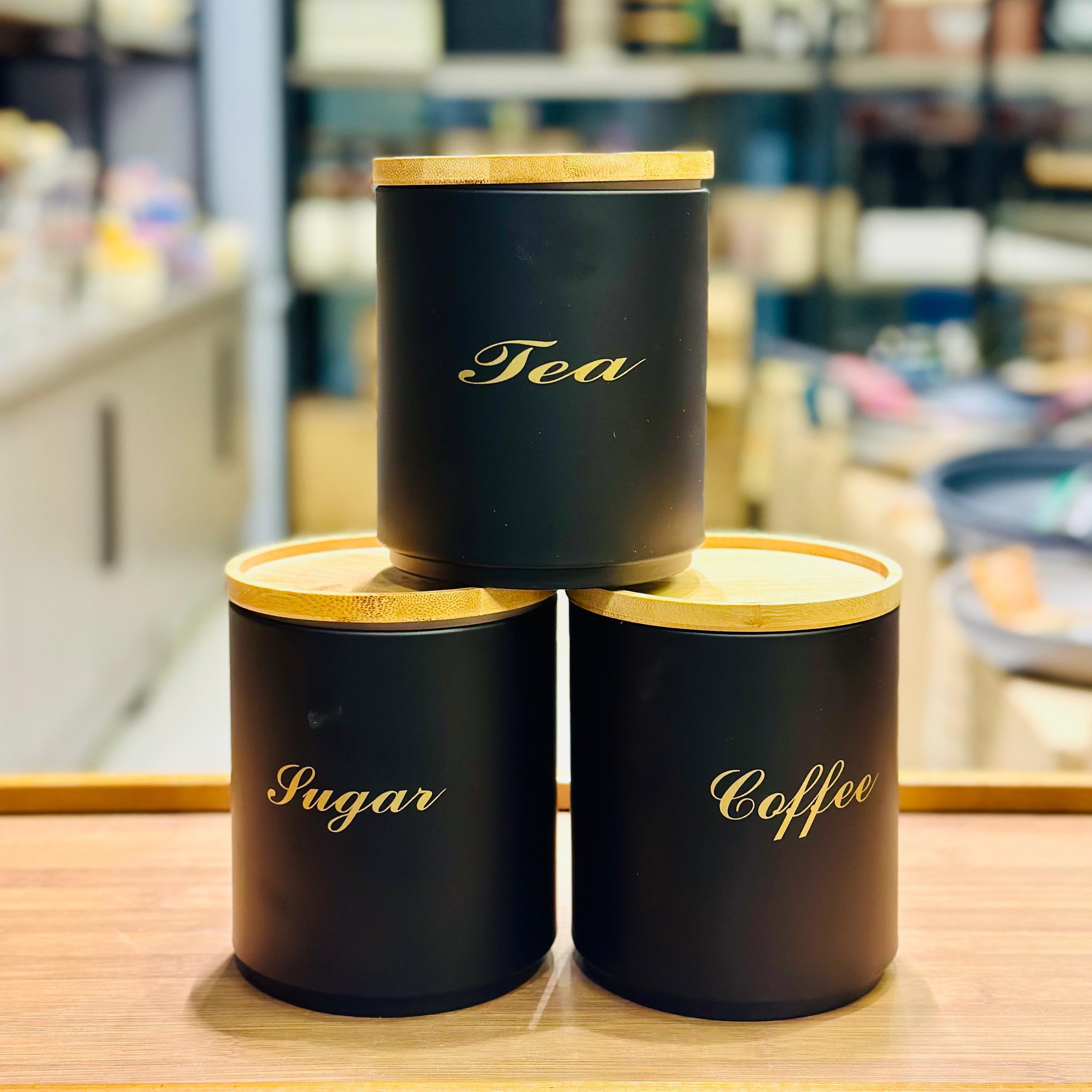Tea, Coffee & Sugar Airtight Jars