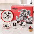 Disney Mickey & Friends Ceramic Dinnerware Set – Premium Kids Tableware Gift Set (Complete Meal Set)