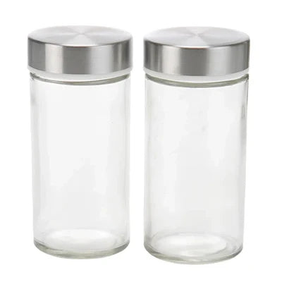 Revolving Glass Spice Jar Set Rack (16 Pc.)