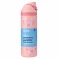 Owala 24oz FreeSip Water Bottle – Leak-Proof, Insulated (Pink Bow Edition)