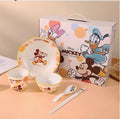 Disney Mickey & Friends Ceramic Dinnerware Set – Premium Kids Tableware Gift Set (Complete Meal Set)