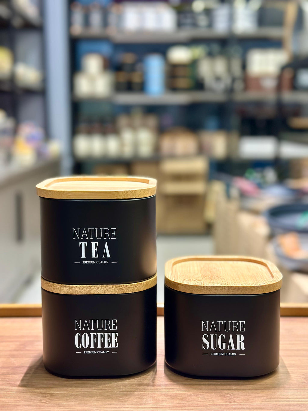 Tea, Sugar & Coffee Jars Set