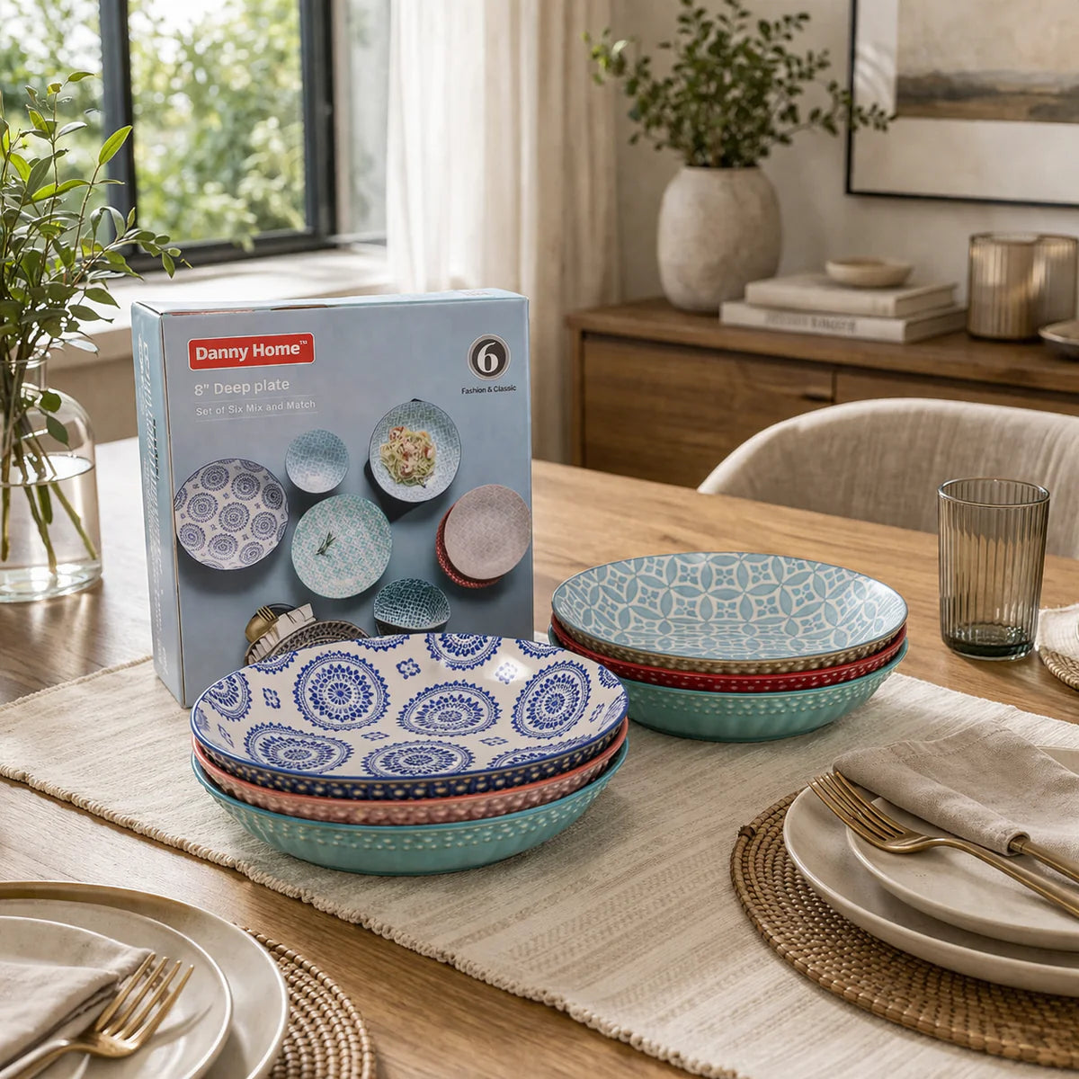 Danny Home Bohemian Design 6pcs 20.4cm