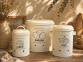 3-Piece Tin
Storage Bucket Set for Potatoes, Onions, and Garlic