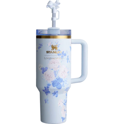 The Stanley x LoveShackFancy Quencher | 40 OZ | Everblooming Rosettes | Printed Box