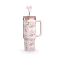 The Stanley X LoveShackFancy Holiday Quencher | 40 OZ - Rosa Beaux Pink - Gift Box