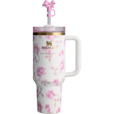 The Stanley x LoveShackFancy Quencher | 40 OZ | Ribbon Rosa - Gift Box