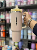 The Quencher ProTour Flip Straw Tumbler | 40 OZ - Cream