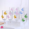 3D Butterfly Flute Glass Glassware 200ml - 1 Piece