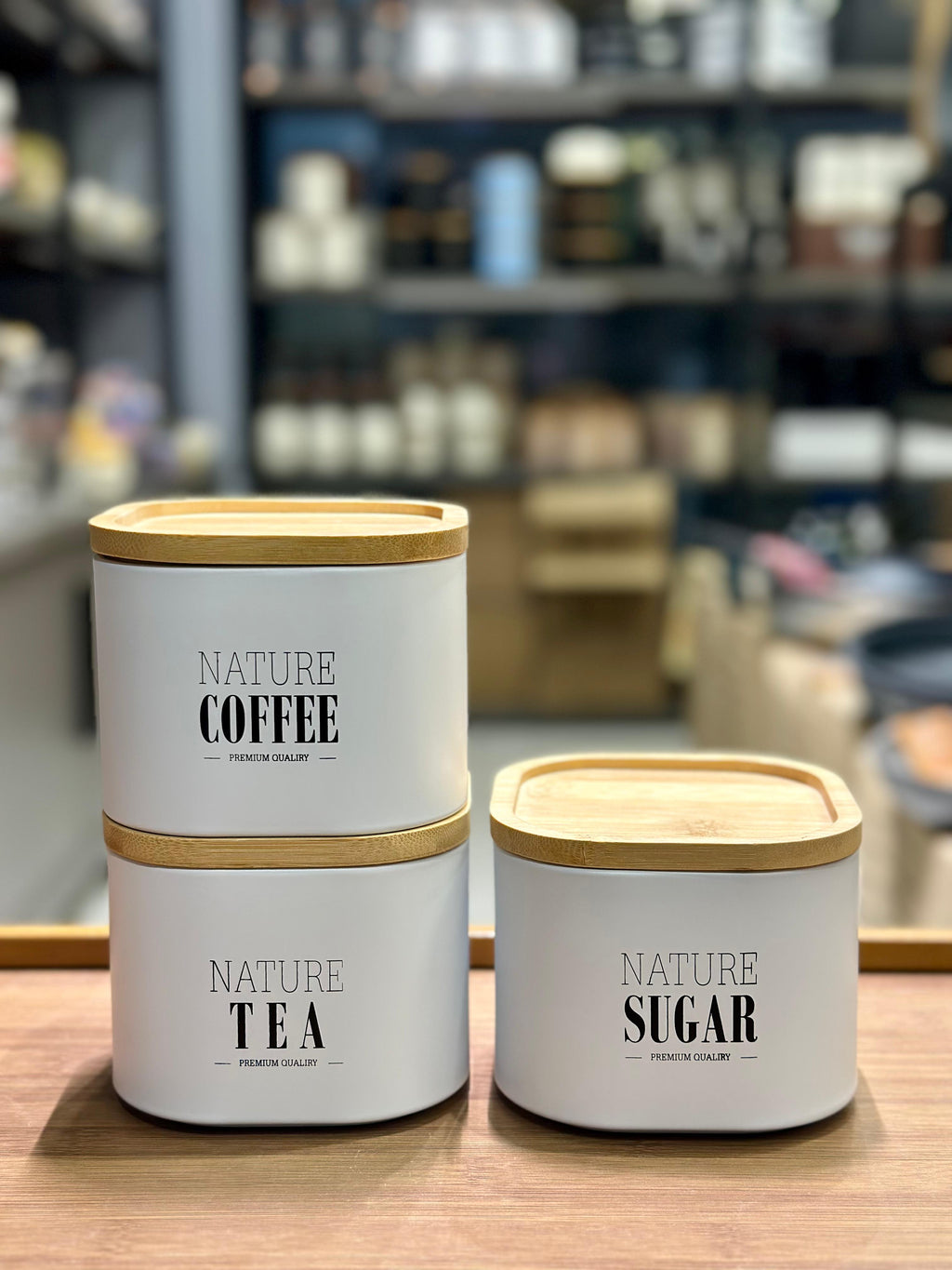 Tea, Sugar & Coffee Jars Set