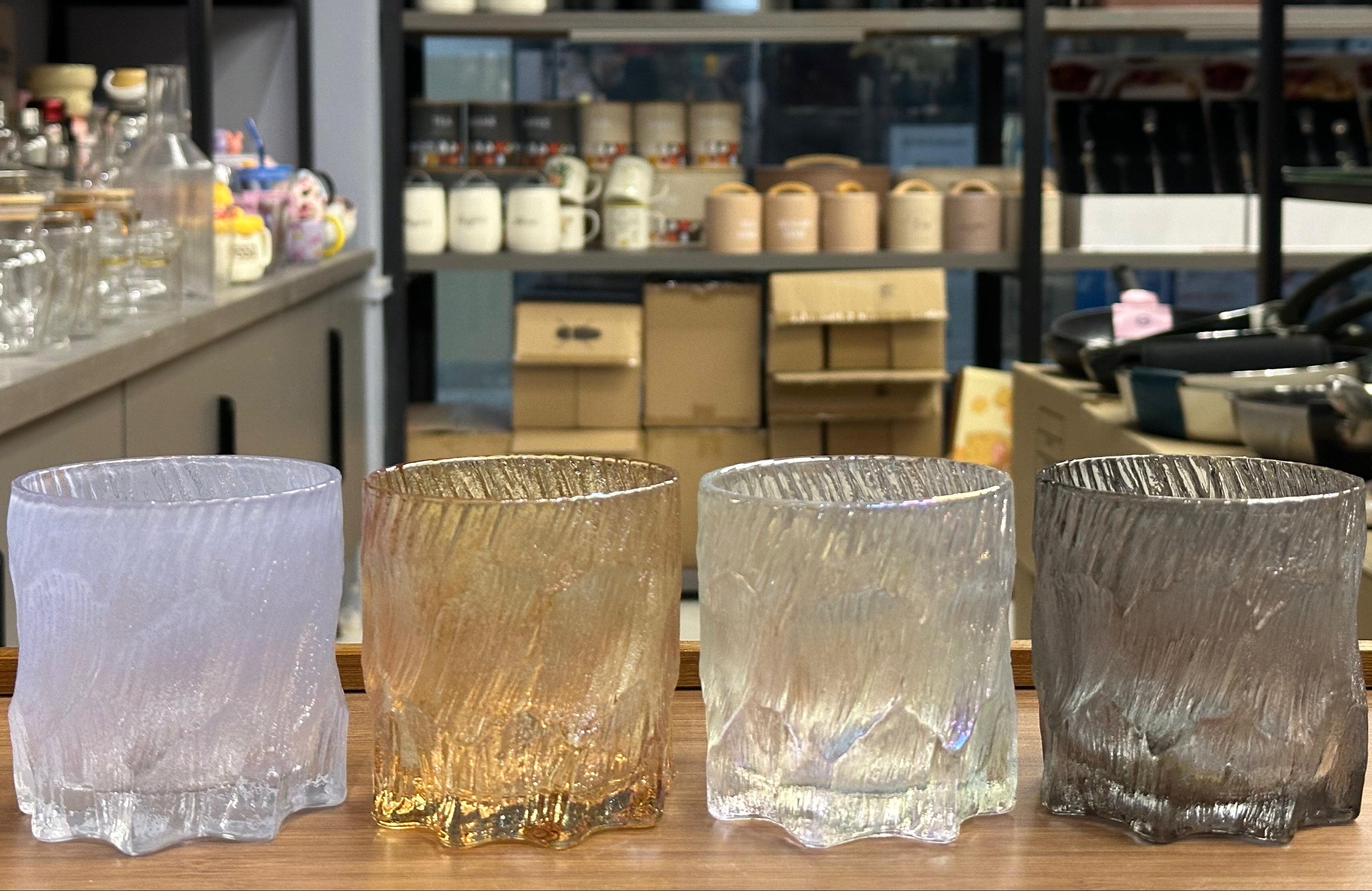 Ice Frost Crystal Glass - Set of 6