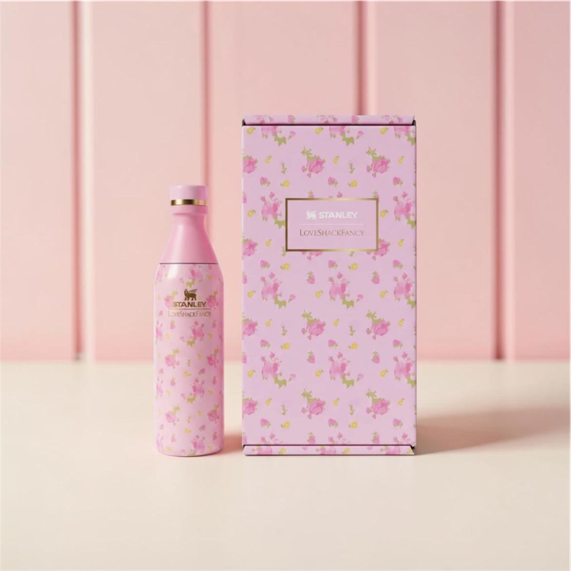 The Stanley x Loveshack Fancy All Day Slim Bottle 16 oz - Sunset Ibiza