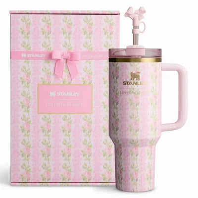 The Stanley x LoveShackFancy Quencher | 40 OZ | Blooming Heirloom - Gift Box
